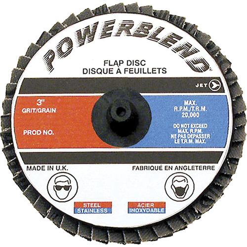 Powerblend Roll-On Flap Disc, 2" x Z40 Grit Distribution Jean Lapalme