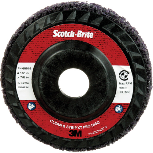 Disque Clean and Strip XT Pro XO-DC Scotch-Brite, 4-1/2" dia., Grain Extra grossier, Carbure de silicium Distribution Jean Lapalme