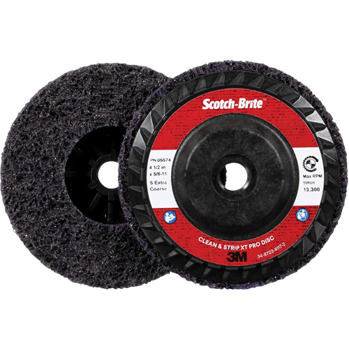 Disque Clean and Strip XT Pro XO-DC Scotch-Brite, 4-1/2" dia., Grain Extra grossier, Carbure de silicium Distribution Jean Lapalme