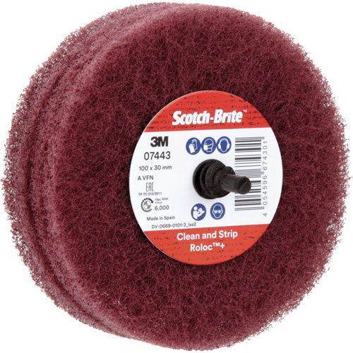 Scotch-Brite Roloc Plus General Purpose Scuffing Wheel, 4" Dia. Distribution Jean Lapalme