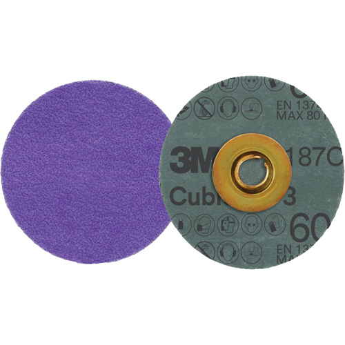 Cubitron 3 Roloc Fibre Disc, 3" Dia., 60+ Grit, Ceramic Distribution Jean Lapalme