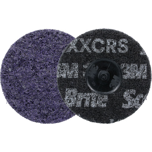 Meule robuste pour le conditionnement de pr&eacute;cision des surfaces Scotch-Brite Roloc, HD-DR, 3" dia., Grain 60+, C&eacute;ramique Distribution Jean Lapalme
