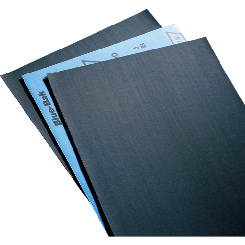 Sandpaper, Paper Sheets - Blue-Bak T414 Waterproof 9" X 11" Sheets, 9" x 11", 220 Grit, Silicon Carbide Distribution Jean Lapalme