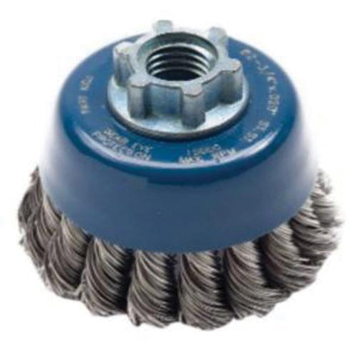 Knotted Wire Cup Brush, 2-3/4" Dia. x 5/8"-11 Arbor Distribution Jean Lapalme