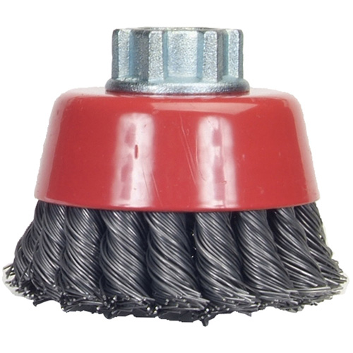 Knotted Wire Cup Brush, 6" Dia. x 5/8"-11 Arbor Distribution Jean Lapalme
