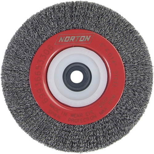 Roue d'&eacute;tabli sertie, 6" dia., Fils 0,014", Arbre 1/2"-2 Distribution Jean Lapalme