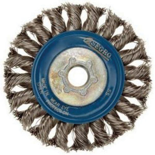 Roue compl&egrave;te de c&acirc;ble de torsion, Dia. 5", Fils 0,02", Arbre 5/8"-11, Acier inoxydable Distribution Jean Lapalme