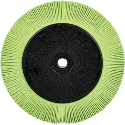 Scotch-Brite Type S Precision Radial Bristle Brush PN-RB with Flange, Ceramic, 50+ Grit, 8" Dia. Distribution Jean Lapalme