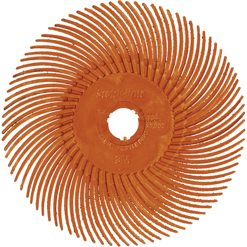 Scotch-Brite Type C Precision Radial Bristle Brush PN-RB, Ceramic, 80+ Grit, 2" Dia. Distribution Jean Lapalme