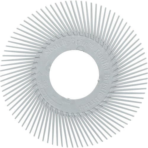 Scotch-Brite Type A Precision Radial Bristle Brush PN-RB without Adapter, Ceramic, 120+ Grit, 6" Dia. Distribution Jean Lapalme