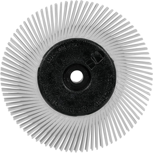 Scotch-Brite Type A Precision Radial Bristle Brush PN-RB with Adapter, Ceramic, 120+ Grit, 6" Dia. Distribution Jean Lapalme