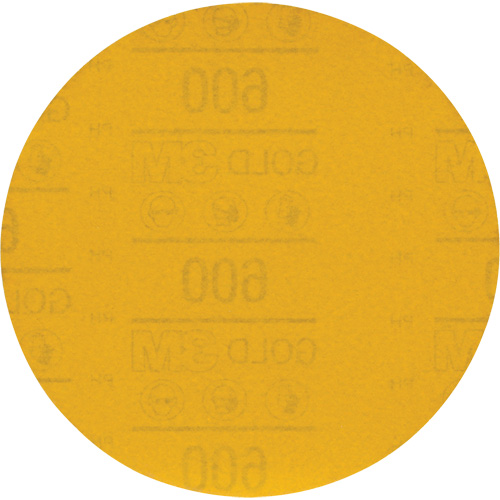 Hookit Gold Abrasive Disc 09260, 6" Dia., 600 Grit, Aluminum Oxide, C-Weight Distribution Jean Lapalme