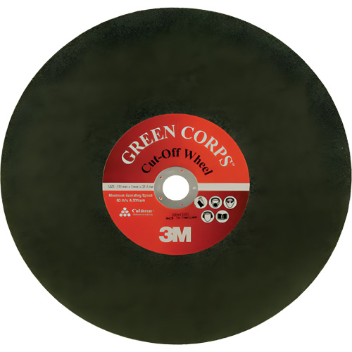Disque &agrave; tronçonner Green Corps, 13-9/10" x 0,118", Arbre de 1", C&eacute;ramique, 20 000 Tr/min Distribution Jean Lapalme