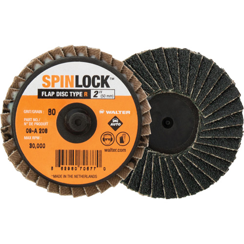 SPINLOCK Flap Disc, 2" x 40 Grit, Aluminum Oxide Distribution Jean Lapalme