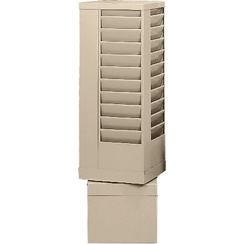 Literature Storage Racks, Rotating, 44 Slots, Steel, 14-1/8" W x 14-1/8" D x 48-1/2" H Distribution Jean Lapalme