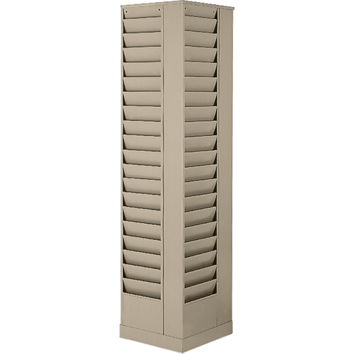 Pr&eacute;sentoirs, Rotatif, 23 fentes, Acier, 14-1/8" la x 14-1/8" p x 66" h Distribution Jean Lapalme