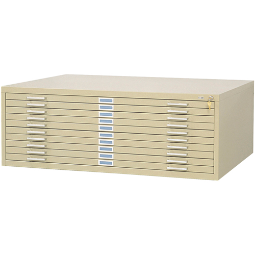 Classeurs en acier pour plans, 10 Tiroirs, 46-3/8" la x 35-3/8" p x 16-1/2" h Distribution Jean Lapalme