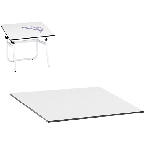 Table Top for Vista Adjustable Drawing Table, 48" W x 3/4" H, White Distribution Jean Lapalme