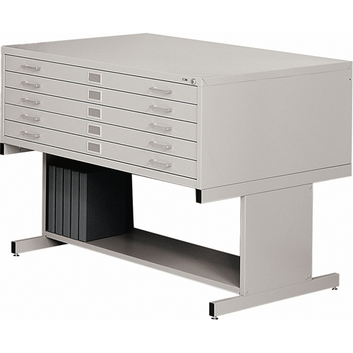 Steel Plan Files, 5 Drawers, 40-3/8" W x 29-3/8" D x 16-1/2" H Distribution Jean Lapalme