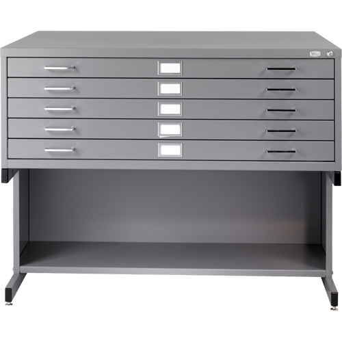 Steel Plan Files, 5 Drawers, 53-3/8" W x 41-3/8" D x 16-1/2" H Distribution Jean Lapalme