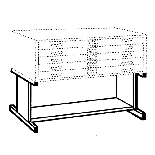High Base for Steel Plan File Cabinet Distribution Jean Lapalme