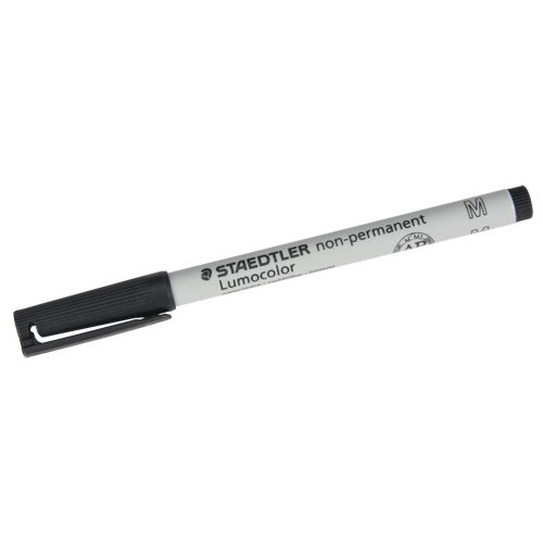 Lumocolor&reg; Non Permanent Medium Tip Black Marker, Black, Medium Tip Distribution Jean Lapalme