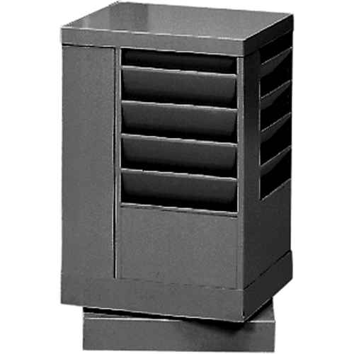 Pr&eacute;sentoirs, Rotatif, 20 fentes, Acier, 14-1/8" la x 14-1/8" p x 21-1/4" h Distribution Jean Lapalme