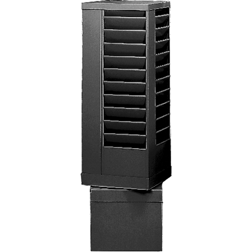 Pr&eacute;sentoirs, Rotatif, 44 fentes, Acier, 14-1/8" la x 14-1/8" p x 48-1/2" h Distribution Jean Lapalme
