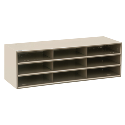 Data Organizers, Stationary, 15 Slots, Steel, 33-3/4" W x 11 5/8" D x 17 3/4" H Distribution Jean Lapalme