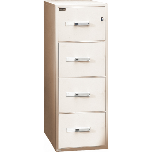 Fire Resistant Filing Cabinets, Steel, 4 Drawers, 19-3/4" W x 31" D x 54" H, Beige Distribution Jean Lapalme