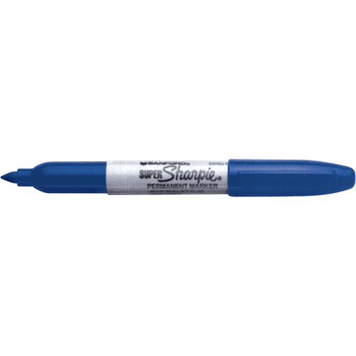 Marqueurs permanents - Super, Bleu, Pointe Fin Distribution Jean Lapalme