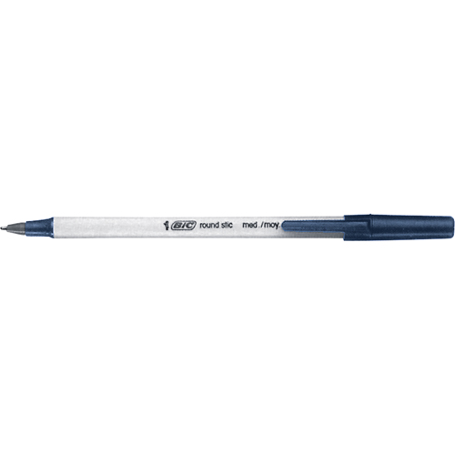 Stylo &agrave; bille Bic Round Stic, Bleu, 0,8 mm Distribution Jean Lapalme