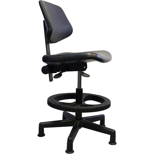 Si&egrave;ges ergonomiques, Polyur&eacute;thane, Noir, Capacit&eacute; 250 lb Distribution Jean Lapalme