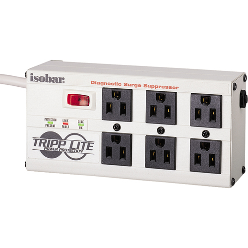 Isobar&reg; Premium Surge Suppressors, 6 Outlets, 2850 J, 1440 W, 6' Cord Distribution Jean Lapalme