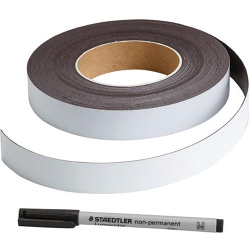 &eacute;tiquette magn&eacute;tique inscriptible, Magn&eacute;tique, 600" lo x 1" la Distribution Jean Lapalme