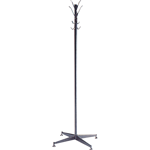 Coat Tree, 60" H, Steel, Black, 8 Hook(s) Distribution Jean Lapalme