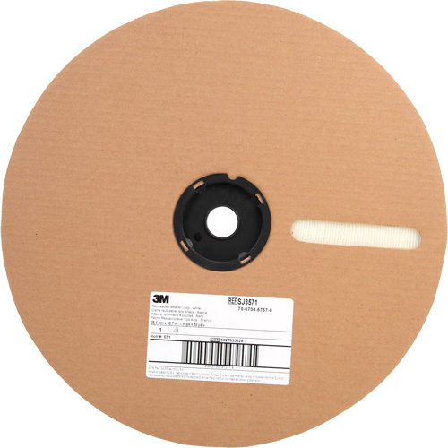 Attache, Boucle, 50 vg x 1", Adh&eacute;sif, Blanc Distribution Jean Lapalme