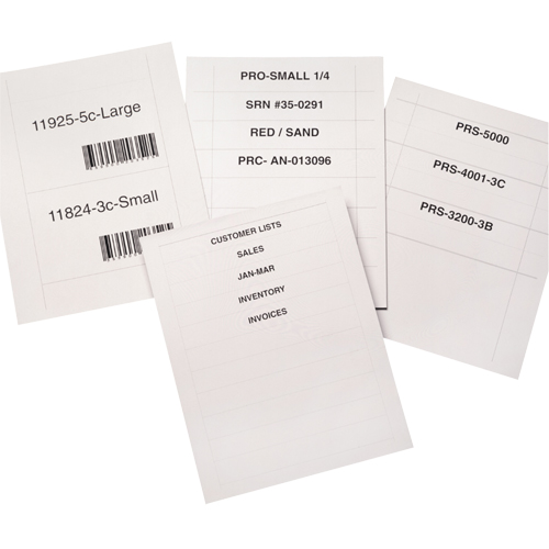 Bin Buddy Label Holders, 48" L x 8" W Distribution Jean Lapalme