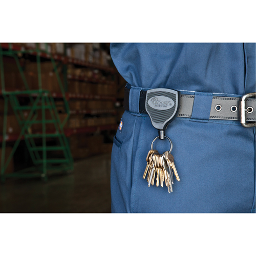 Porte-cl&eacute;s Super48, Polycarbonate, C&acirc;ble 48", Fixation Agrafe de ceinture Distribution Jean Lapalme