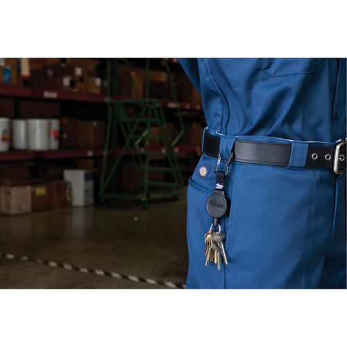 Mid6 Series Mid Size Retractors #6, Polycarbonate, 36" Cable, Belt Clip Attachment Distribution Jean Lapalme