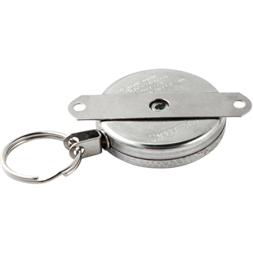Self Retracting Key Chains, Chrome, 48" Cable, Mounting Bracket Attachment Distribution Jean Lapalme