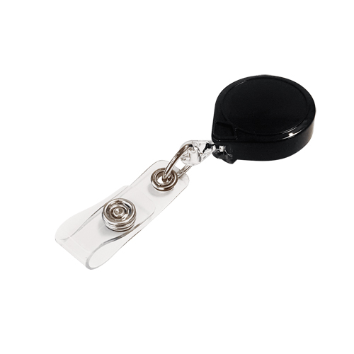 Retractable Mini-Bak&reg; ID Badge Holders, Plastic, 36" Cable, Belt Clip Attachment Distribution Jean Lapalme