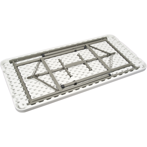 Table pliante, Rectangulaire, 48" l x 24" la, Poly&eacute;thyl&egrave;ne, Blanc Distribution Jean Lapalme