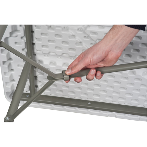 Table pliante, Rectangulaire, 48" l x 24" la, Poly&eacute;thyl&egrave;ne, Blanc Distribution Jean Lapalme