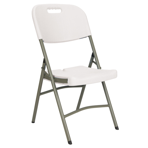 Chaises pliantes, Poly&eacute;thyl&egrave;ne, Blanc, Capacit&eacute; 350 lb Distribution Jean Lapalme