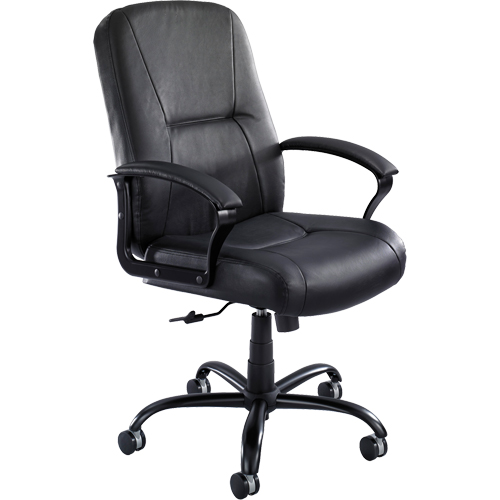 Serenity Big & Tall Chair, Leather, Black, 500 lbs. Capacity Distribution Jean Lapalme