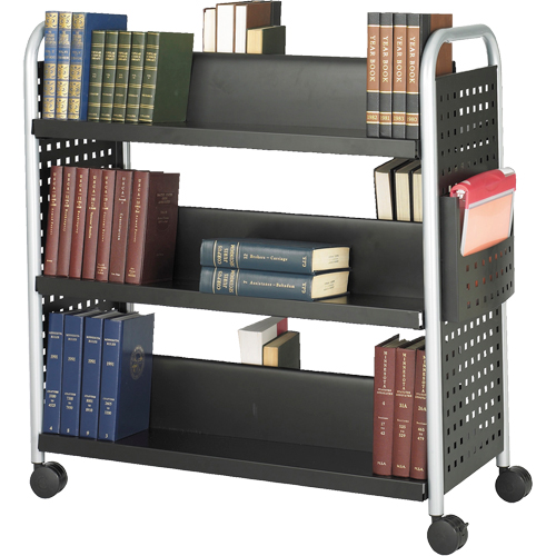 Chariots pour livres Scoot, 200 lb Capacit&eacute;, Noir, 17-3/4" p x 41-1/4" la x 41-1/4" h, Acier Distribution Jean Lapalme