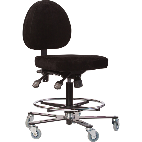 Si&egrave;ges ergonomiques pour le soudage TF180, Su&egrave;de, Noir, Capacit&eacute; 300 lb Distribution Jean Lapalme