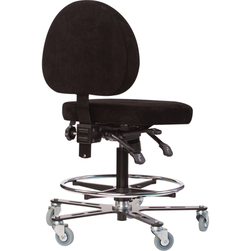 Si&egrave;ges ergonomiques pour le soudage TF180, Su&egrave;de, Noir, Capacit&eacute; 300 lb Distribution Jean Lapalme