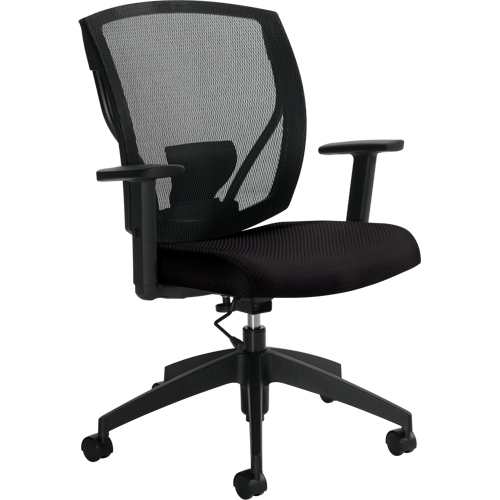 Chaises de travail, Tissu, Noir, Capacit&eacute; 300 lb Distribution Jean Lapalme